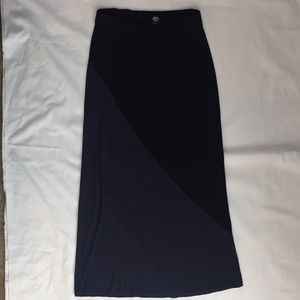 Maxi Skirt blue and black